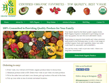 Tablet Screenshot of bborganicexpress.com